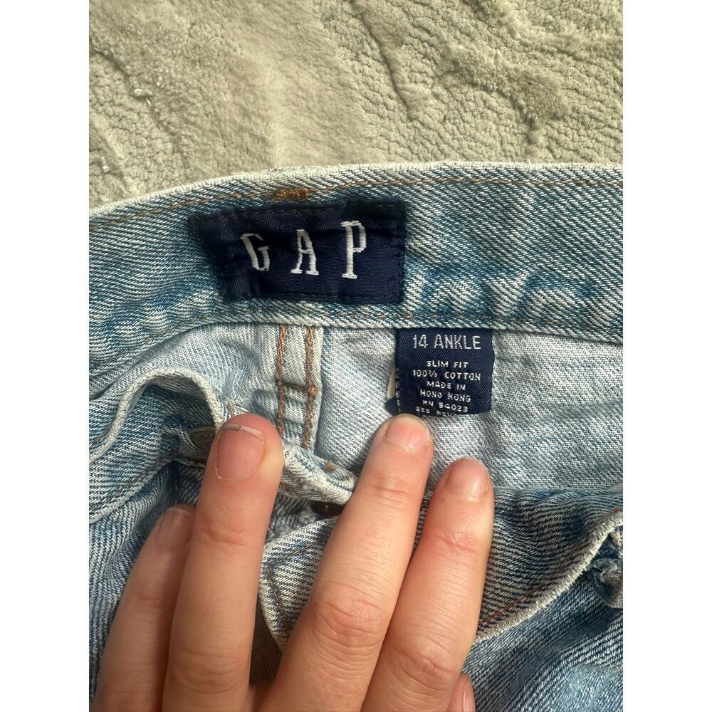 Vintage 90s GAP High Rise Tapered Jeans Women’s Size 8 100% Cotton - Picture 7 of 7